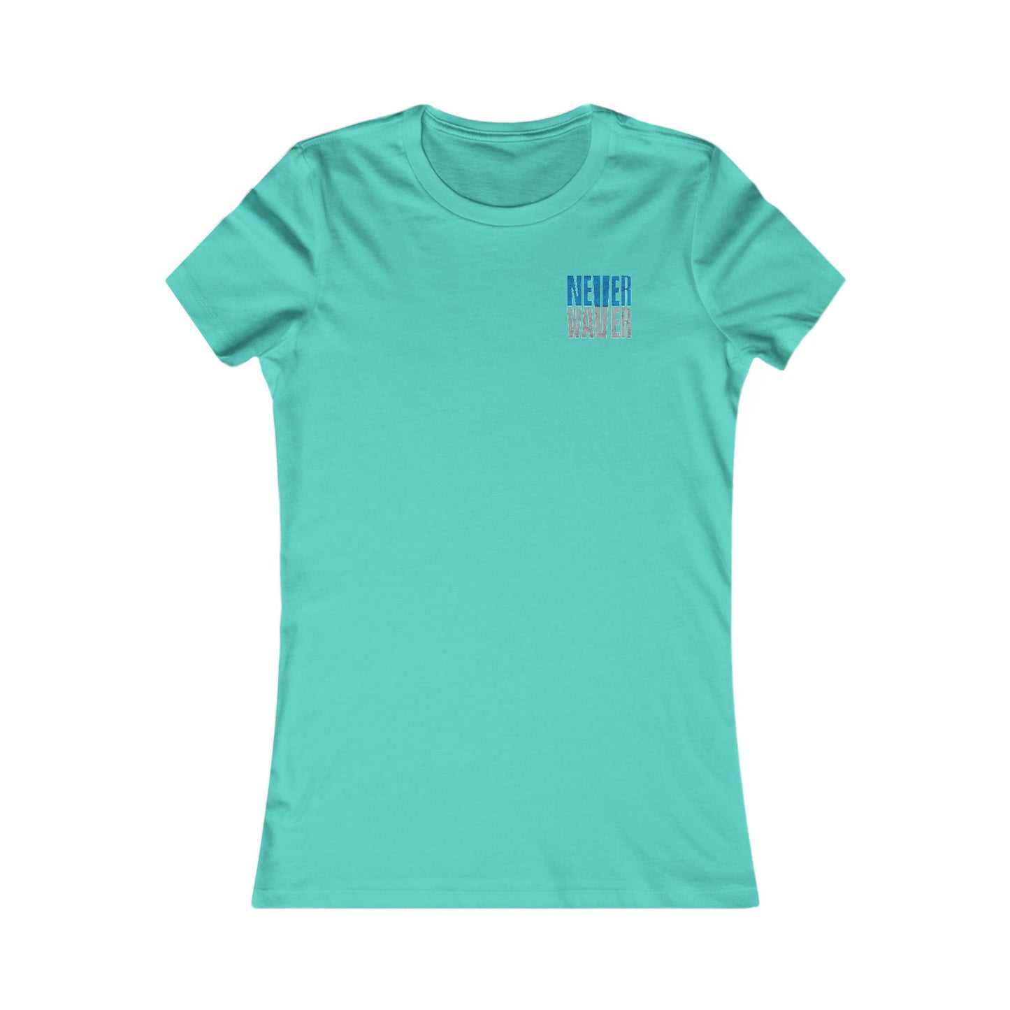 Detroit Fans Never Waver W-Leopard Football Women's Favorite Tee - Never Waver