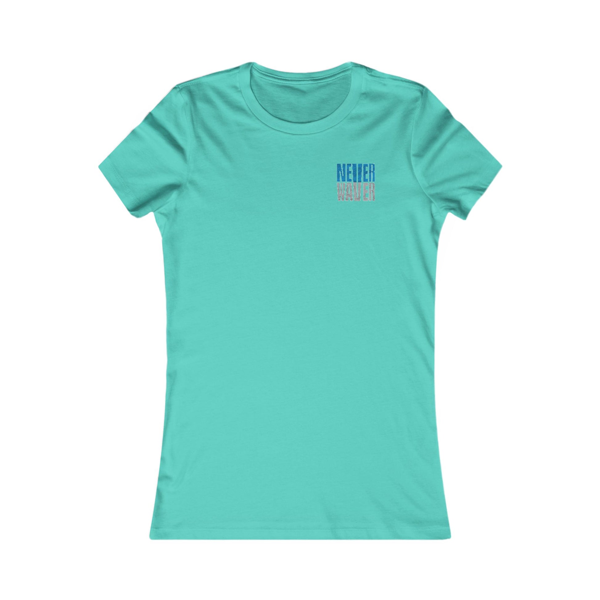 Detroit Fans Never Waver W-Leopard Football Women's Favorite Tee - Never Waver