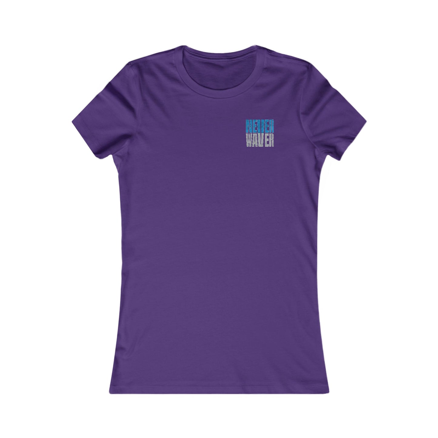 Detroit Fans Never Waver W-Leopard Football Women's Favorite Tee - Never Waver