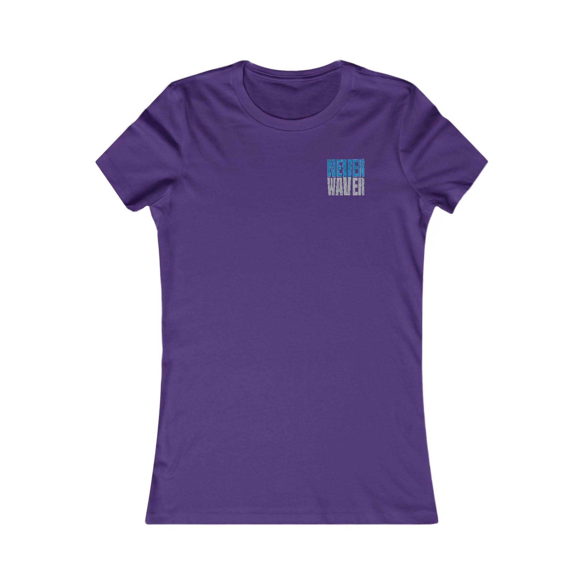 Detroit Fans Never Waver W-Leopard Football Women's Favorite Tee - Never Waver