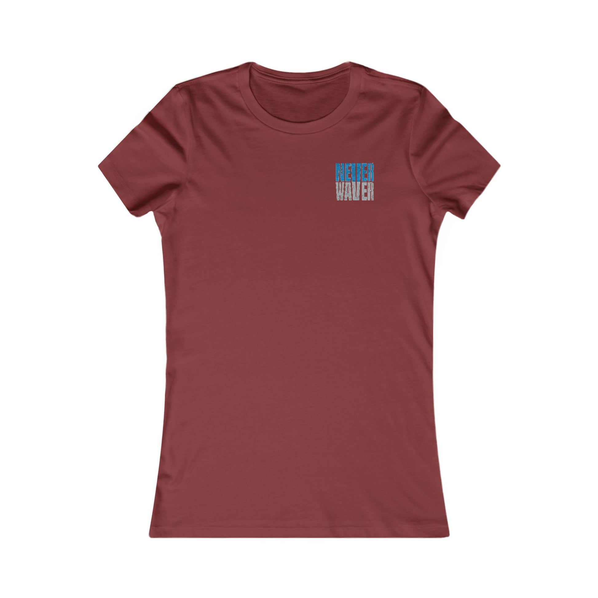 Detroit Fans Never Waver W-Leopard Football Women's Favorite Tee - Never Waver