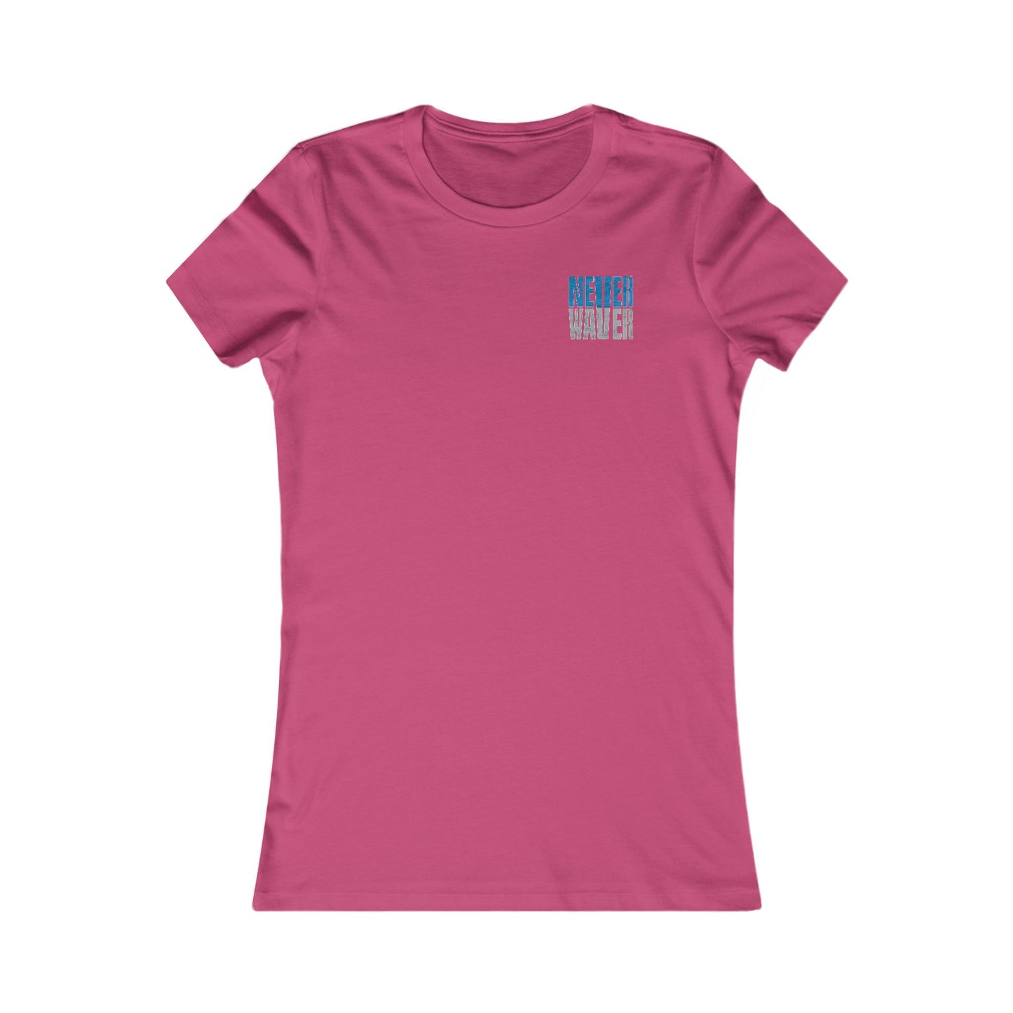 Detroit Fans Never Waver W-Leopard Football Women's Favorite Tee - Never Waver