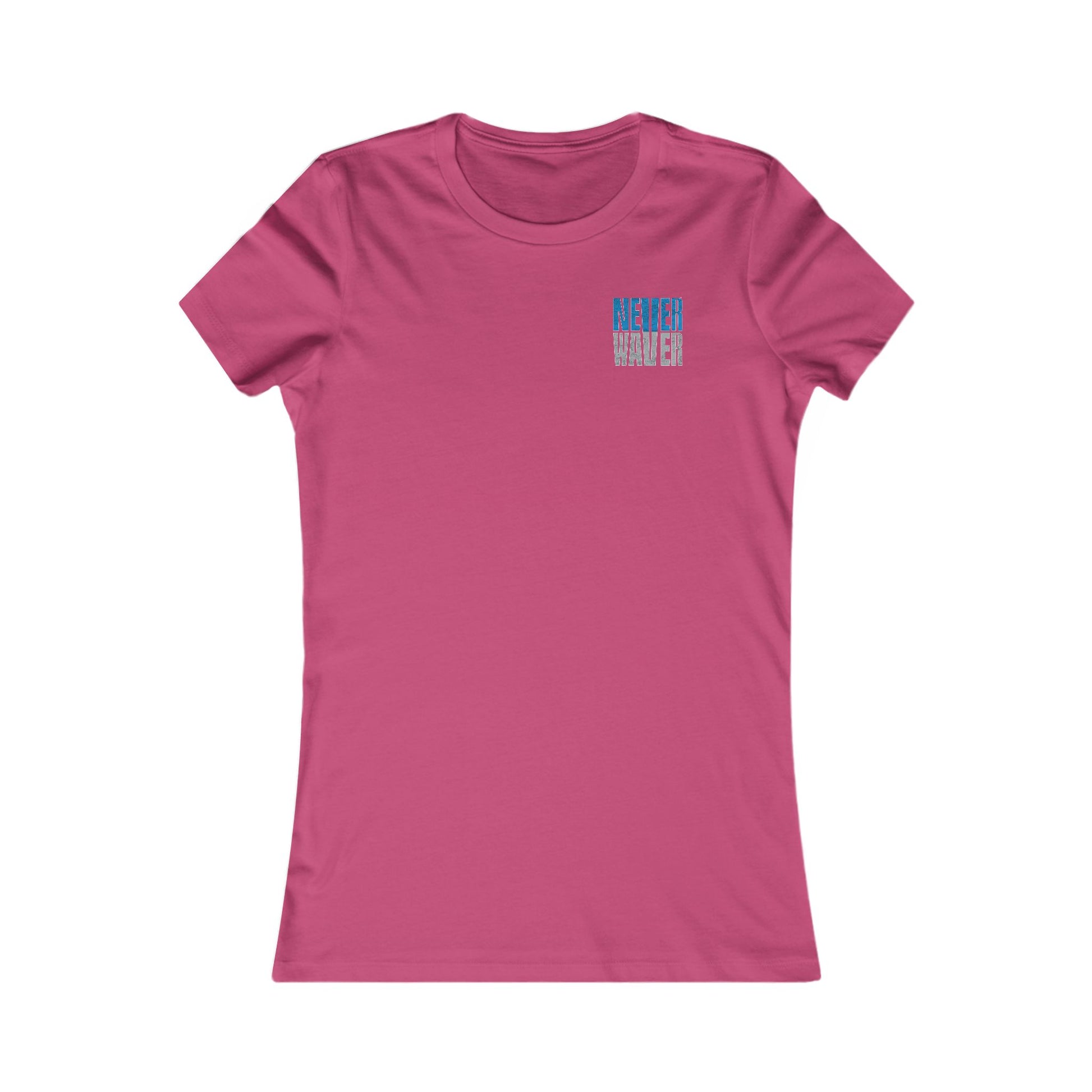Detroit Fans Never Waver W-Leopard Football Women's Favorite Tee - Never Waver