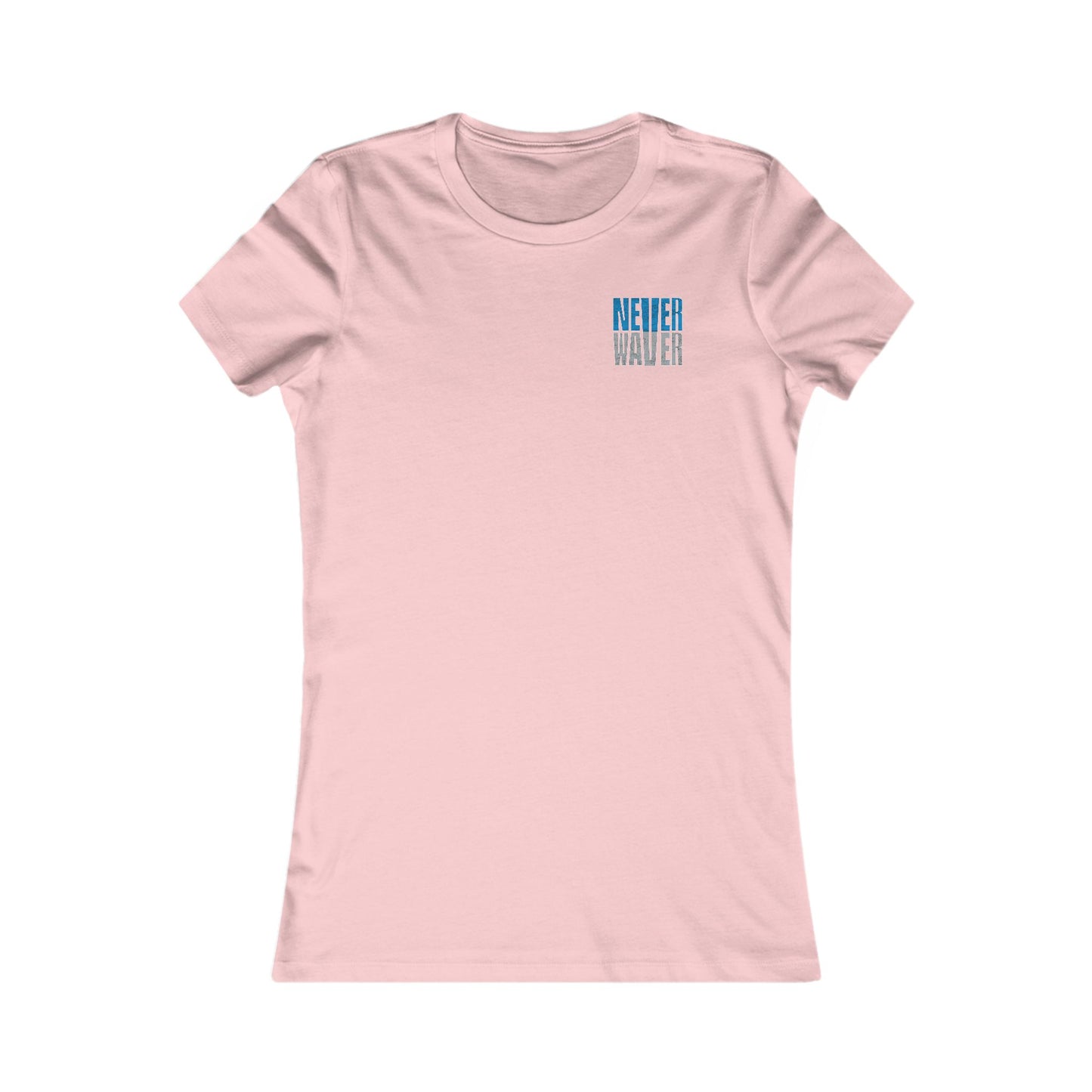 Detroit Fans Never Waver W-Leopard Football Women's Favorite Tee - Never Waver