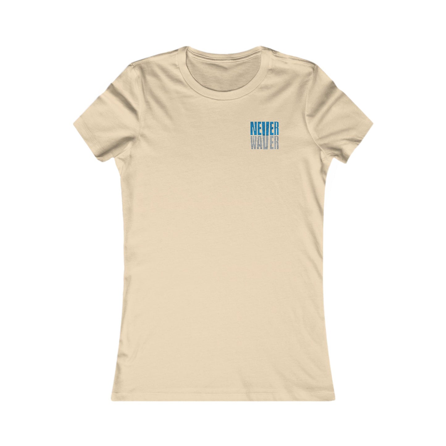 Detroit Fans Never Waver W-Leopard Football Women's Favorite Tee - Never Waver