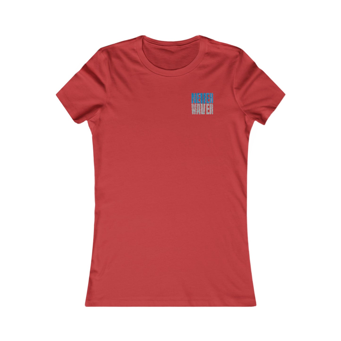 Detroit Fans Never Waver W-Leopard Football Women's Favorite Tee - Never Waver