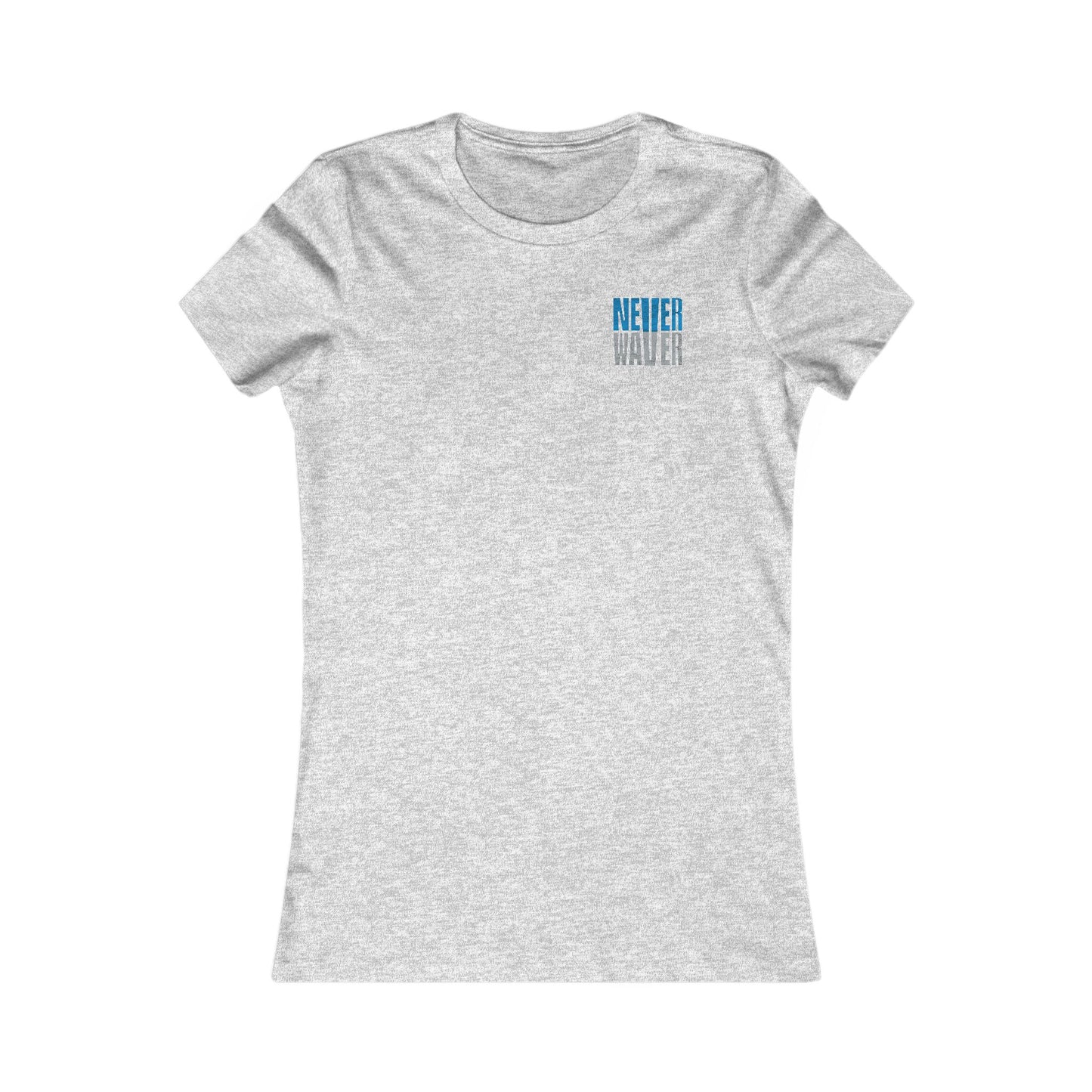 Detroit Fans Never Waver W-Leopard Football Women's Favorite Tee - Never Waver