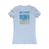 Detroit Fans Never Waver W-Leopard Football Women's Favorite Tee - Never Waver