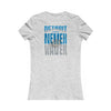 Detroit Fans Never Waver W-Leopard Football Women's Favorite Tee - Never Waver