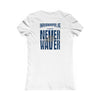 Indianapolis Fans Never Waver W-Leopard Football Women's Favorite Tee - Never Waver