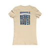 Indianapolis Fans Never Waver W-Leopard Football Women's Favorite Tee - Never Waver