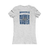 Indianapolis Fans Never Waver W-Leopard Football Women's Favorite Tee - Never Waver