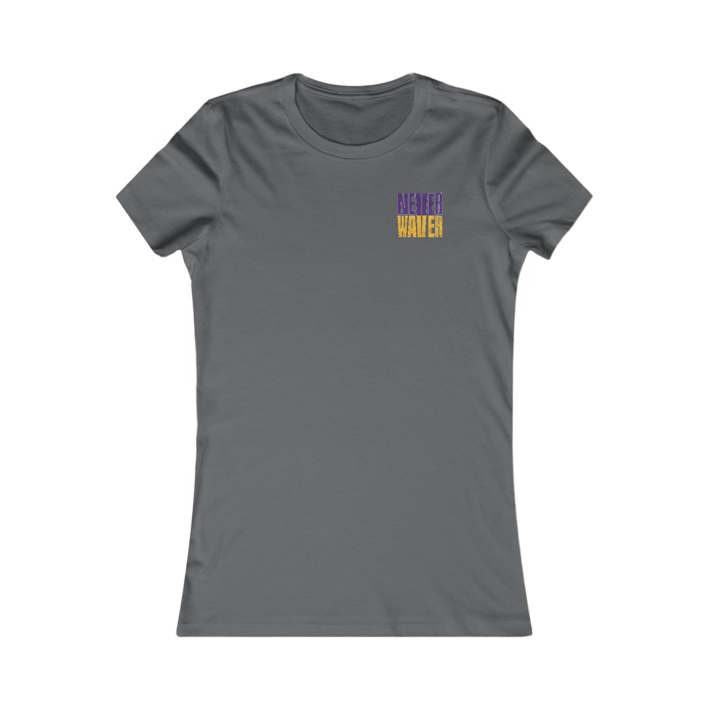 Minnesota Fans Never Waver W-Leopard Football Women's Favorite Tee - Never Waver