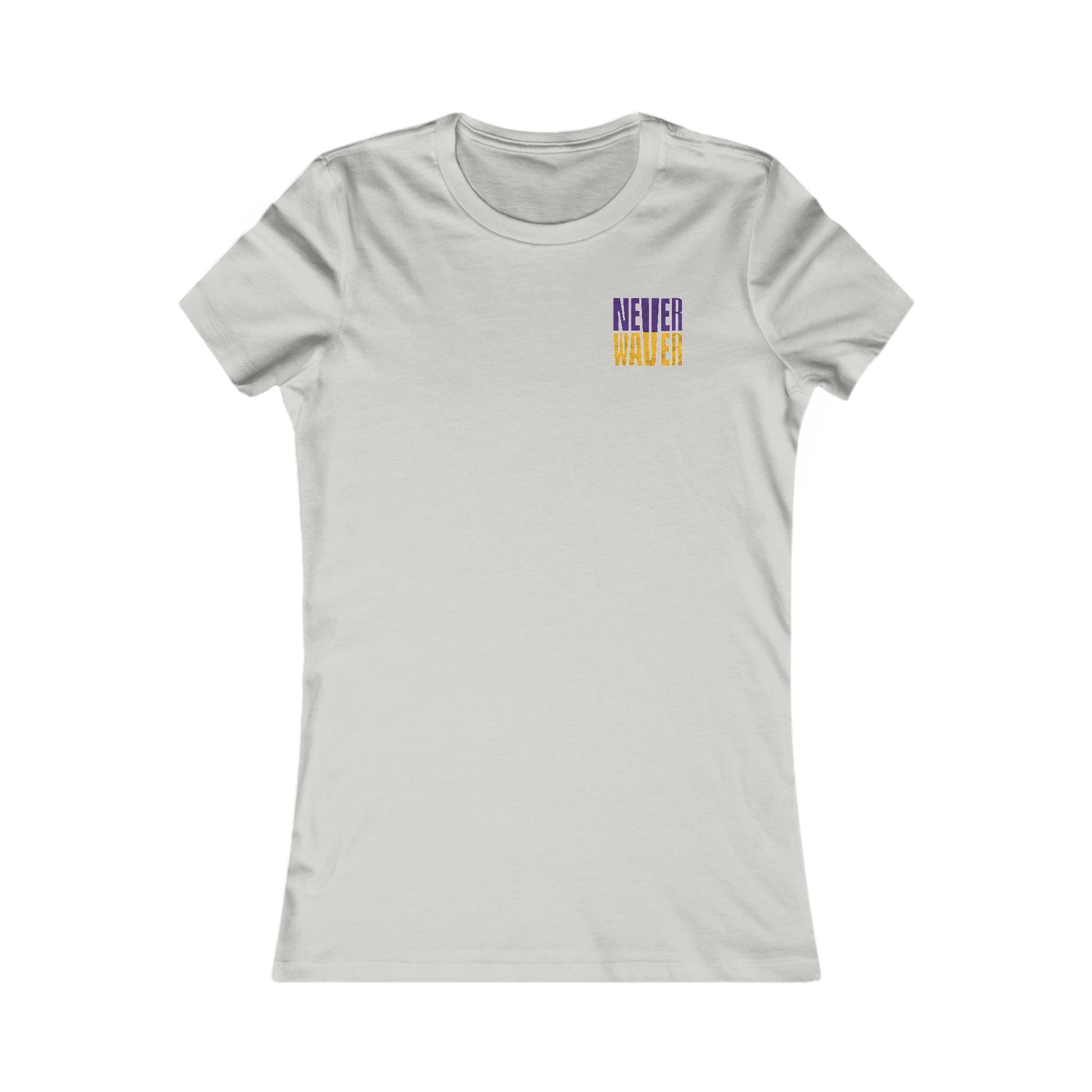 Minnesota Fans Never Waver W-Leopard Football Women's Favorite Tee - Never Waver