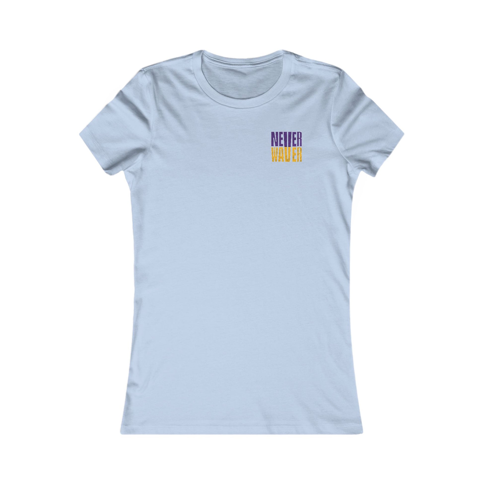 Minnesota Fans Never Waver W-Leopard Football Women's Favorite Tee - Never Waver