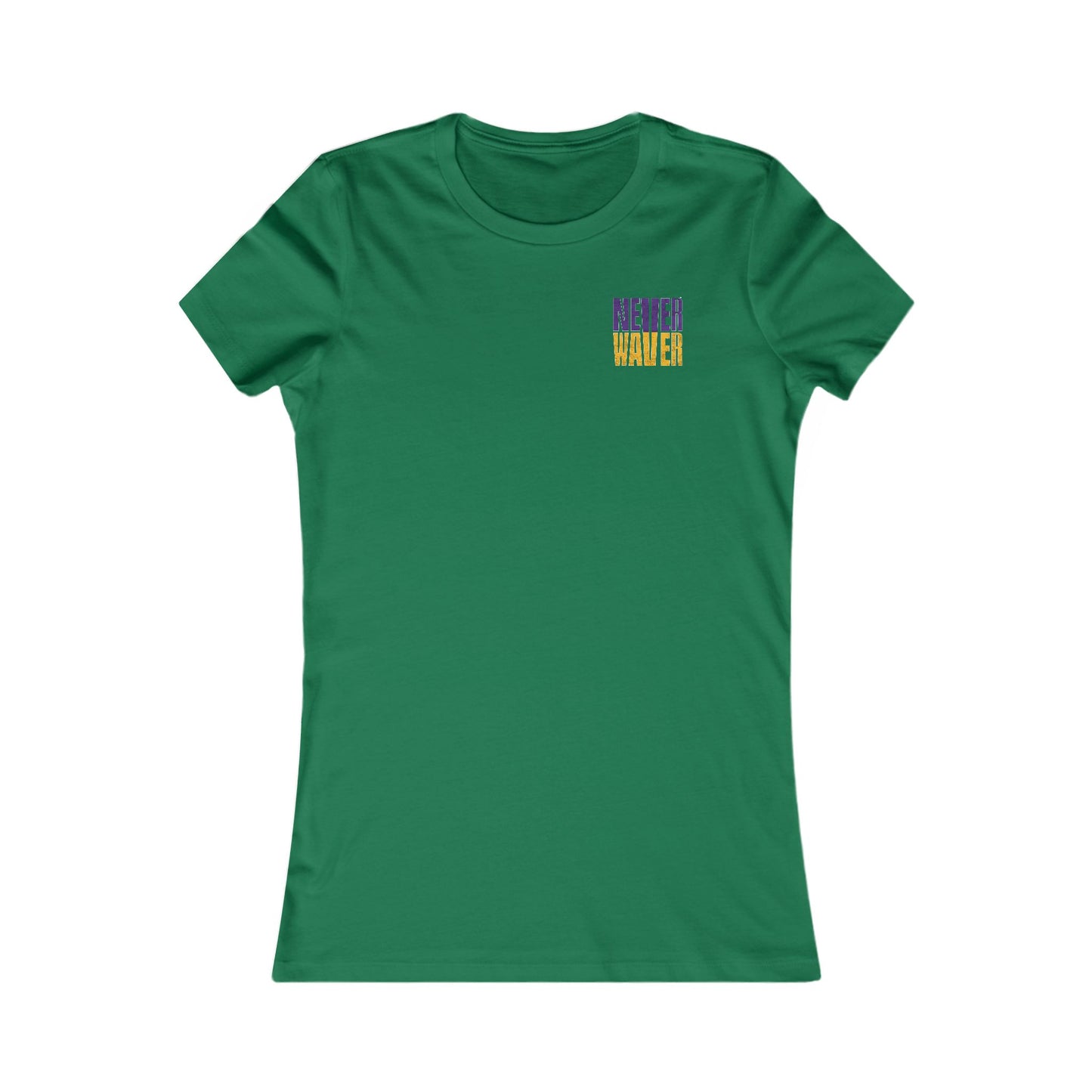 Minnesota Fans Never Waver W-Leopard Football Women's Favorite Tee - Never Waver