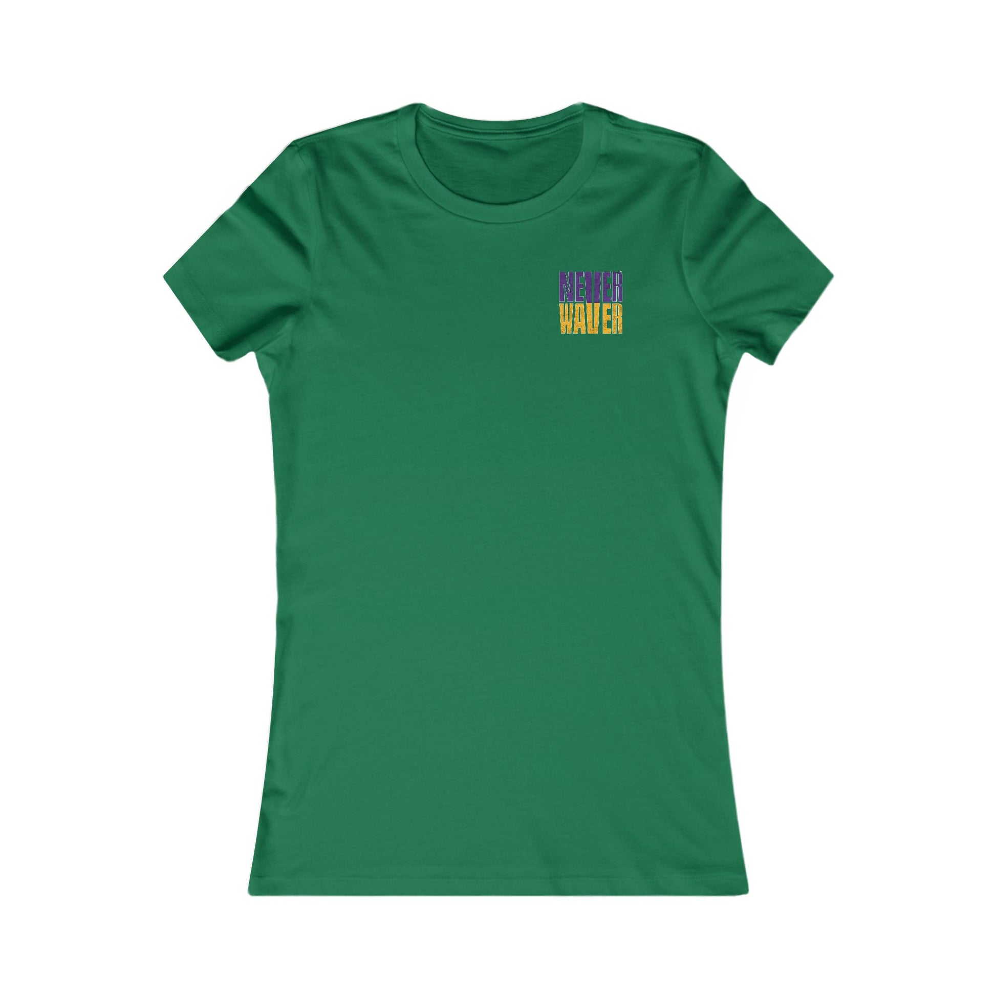Minnesota Fans Never Waver W-Leopard Football Women's Favorite Tee - Never Waver