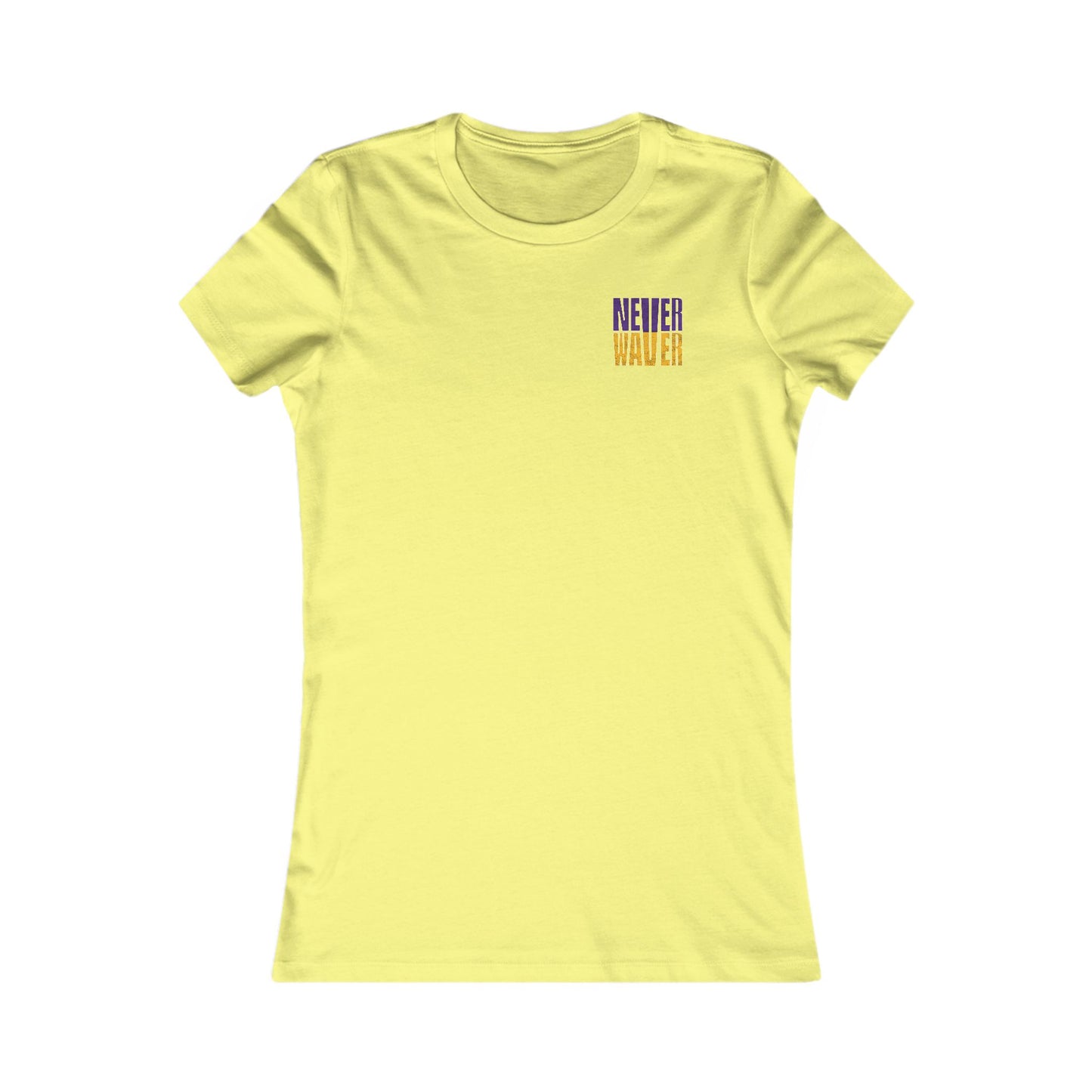 Minnesota Fans Never Waver W-Leopard Football Women's Favorite Tee - Never Waver