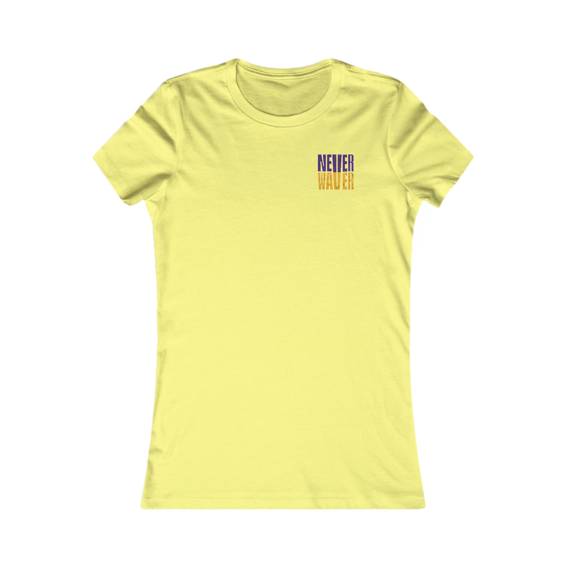 Minnesota Fans Never Waver W-Leopard Football Women's Favorite Tee - Never Waver