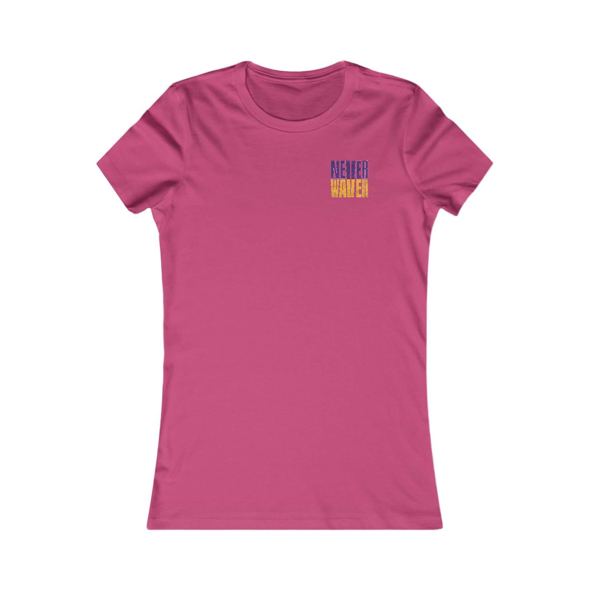 Minnesota Fans Never Waver W-Leopard Football Women's Favorite Tee - Never Waver