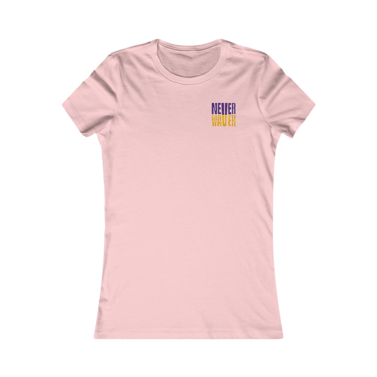Minnesota Fans Never Waver W-Leopard Football Women's Favorite Tee - Never Waver