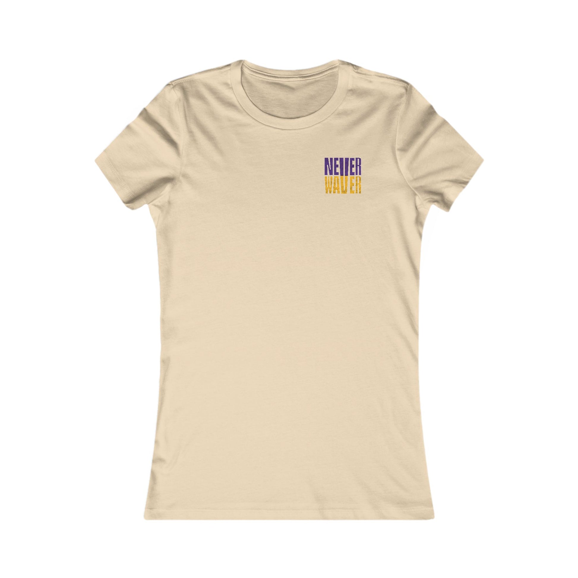Minnesota Fans Never Waver W-Leopard Football Women's Favorite Tee - Never Waver