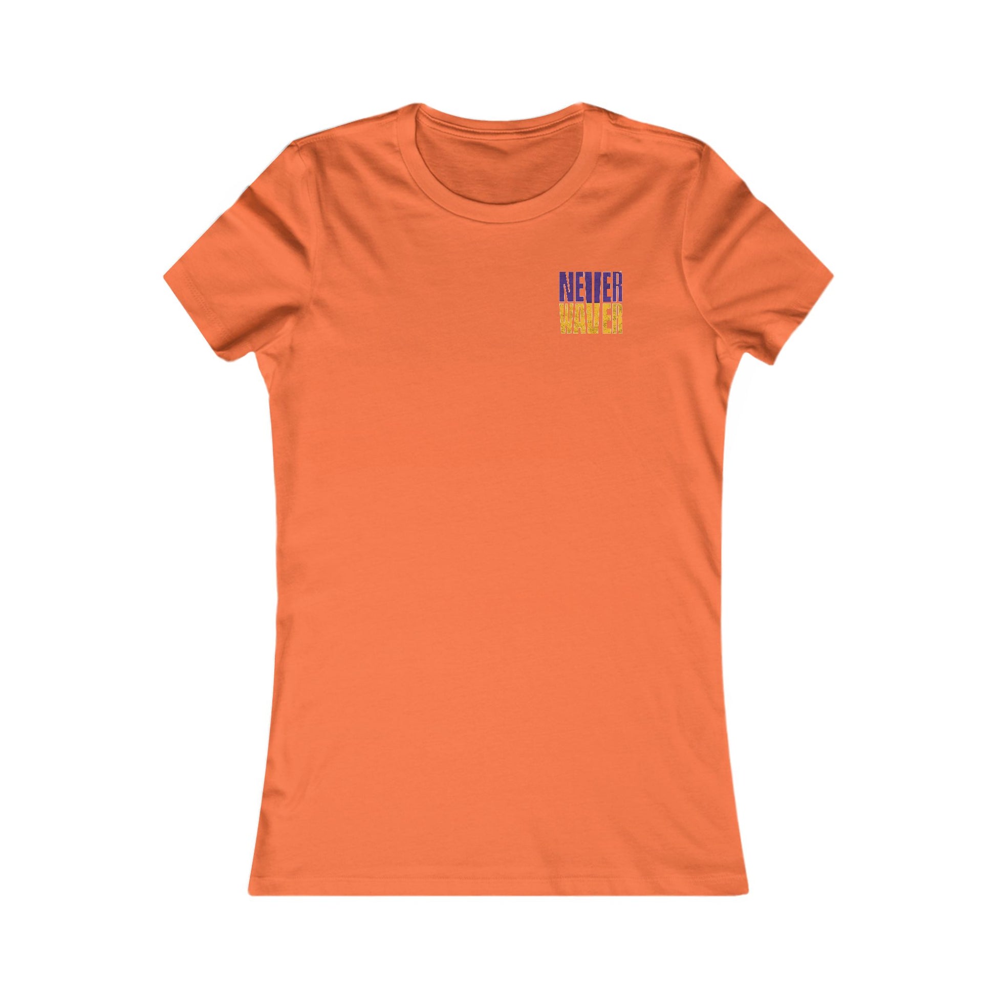 Minnesota Fans Never Waver W-Leopard Football Women's Favorite Tee - Never Waver