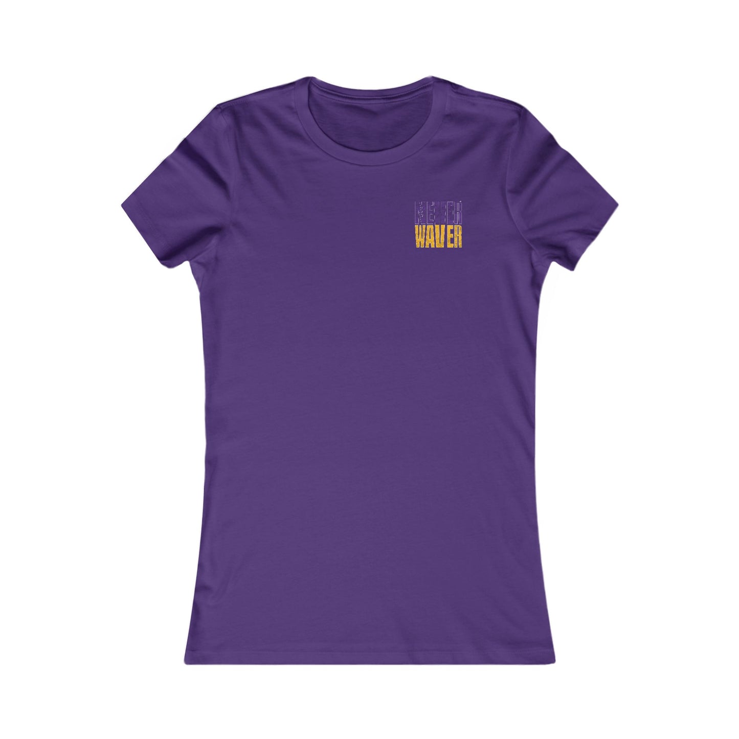 Minnesota Fans Never Waver W-Leopard Football Women's Favorite Tee - Never Waver