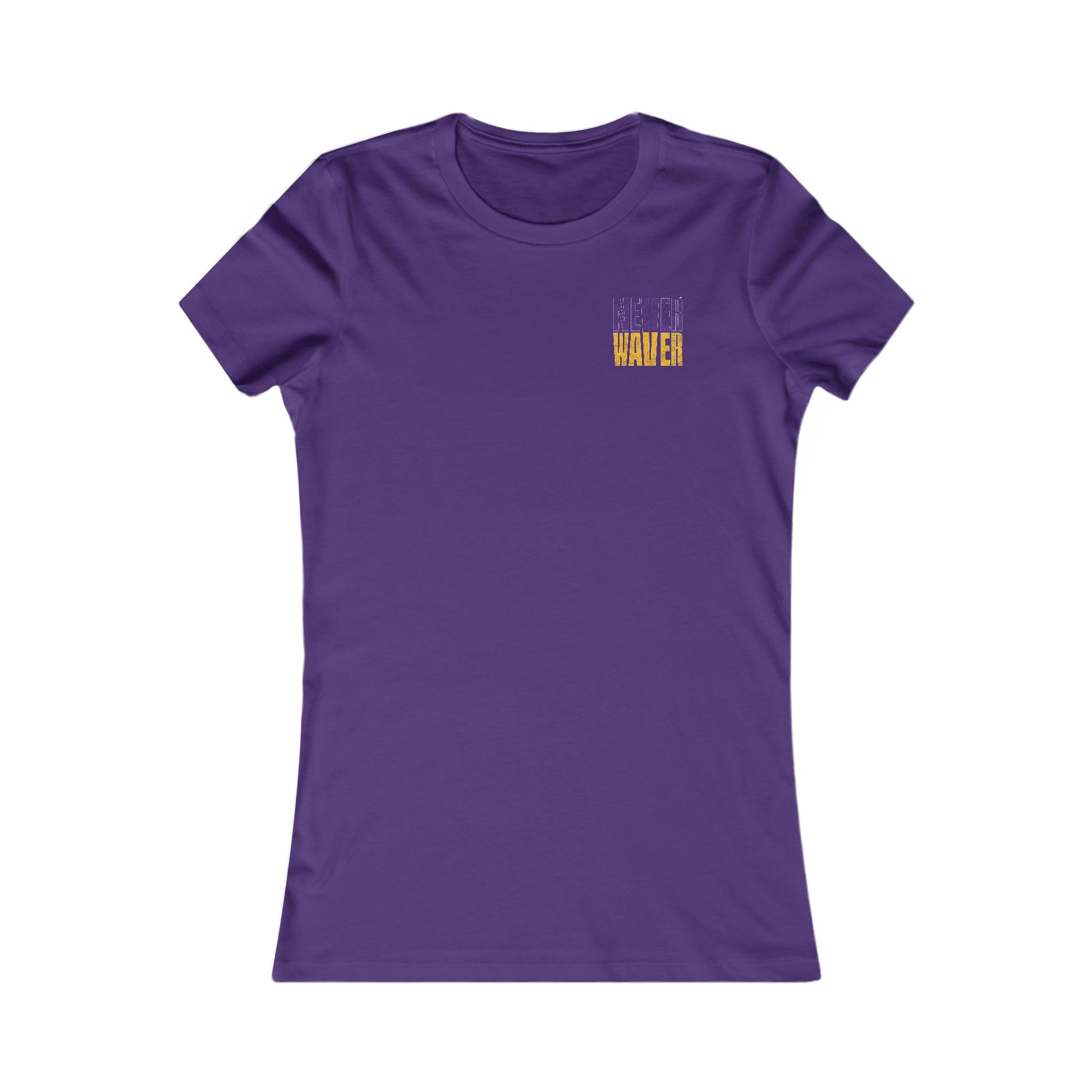 Minnesota Fans Never Waver W-Leopard Football Women's Favorite Tee - Never Waver