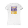 Minnesota Fans Never Waver W-Leopard Football Women's Favorite Tee - Never Waver