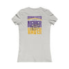 Minnesota Fans Never Waver W-Leopard Football Women's Favorite Tee - Never Waver