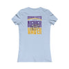 Minnesota Fans Never Waver W-Leopard Football Women's Favorite Tee - Never Waver
