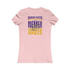 Minnesota Fans Never Waver W-Leopard Football Women's Favorite Tee - Never Waver