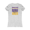 Minnesota Fans Never Waver W-Leopard Football Women's Favorite Tee - Never Waver