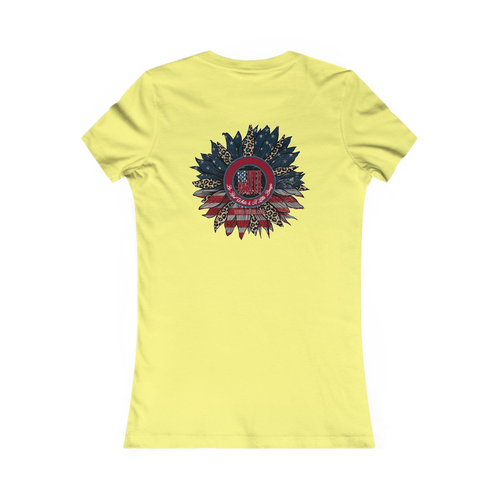 Never Waver Be Red White And a Little Bougie Women's Favorite Tee - Never Waver