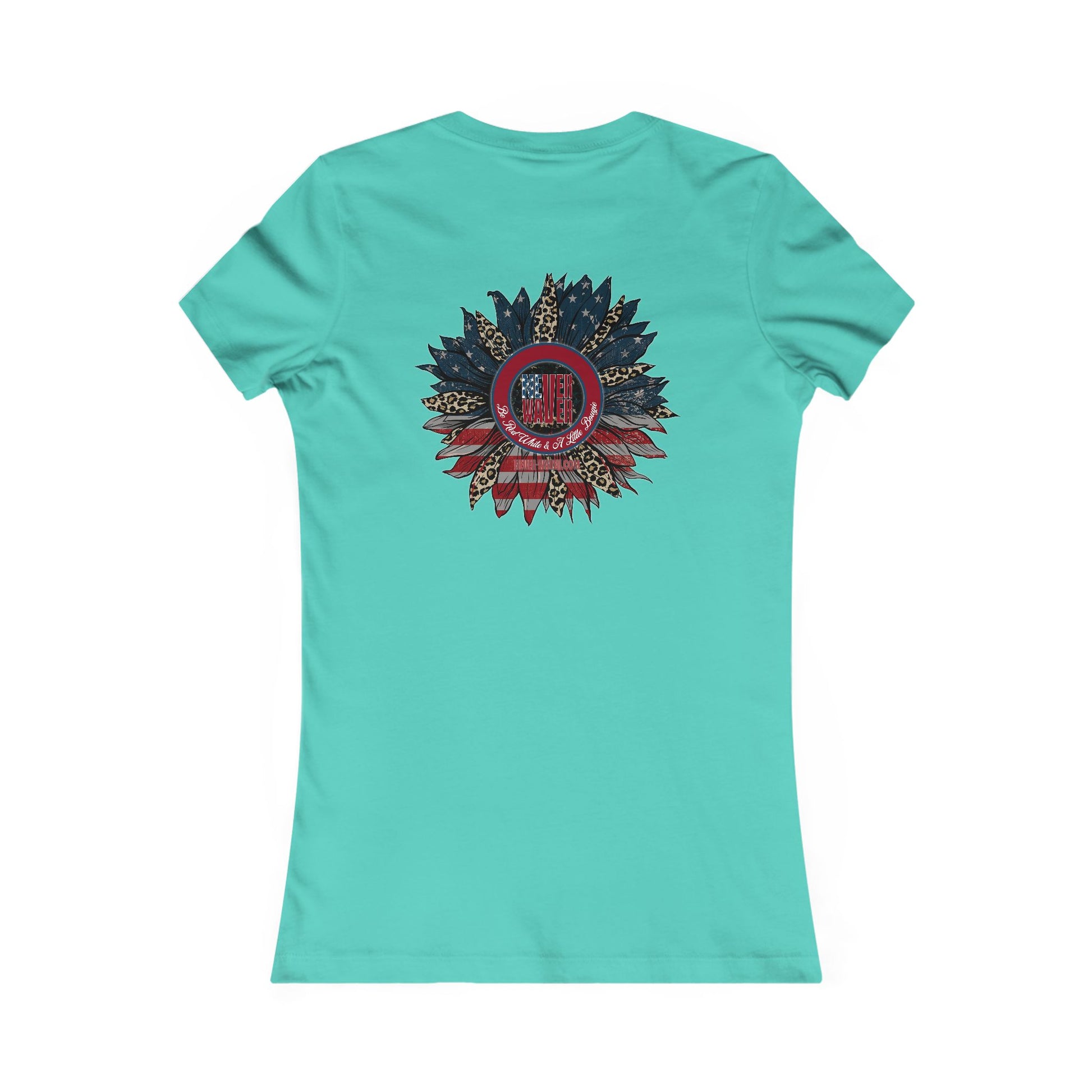 Never Waver Be Red White And a Little Bougie Women's Favorite Tee - Never Waver