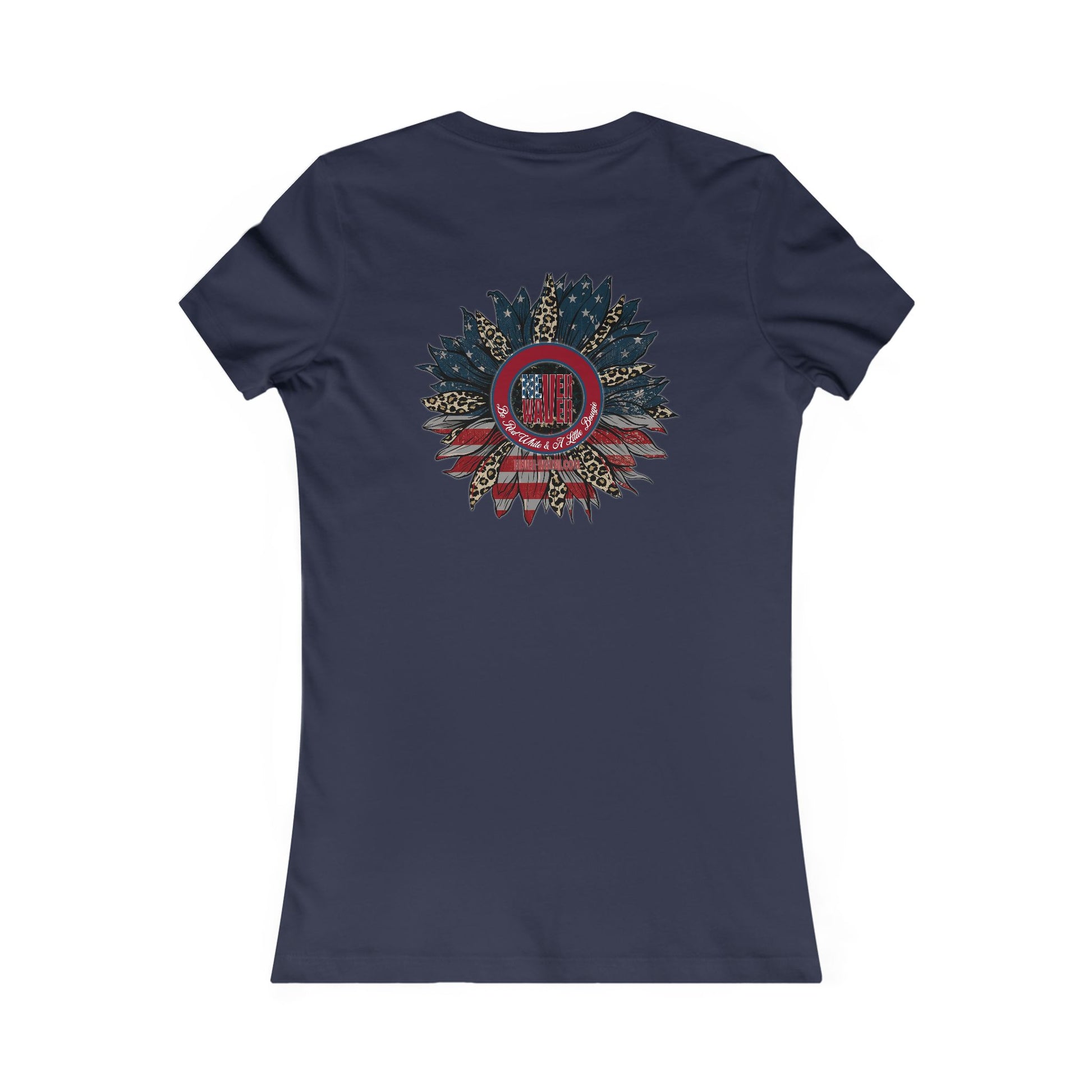 Never Waver Be Red White And a Little Bougie Women's Favorite Tee - Never Waver