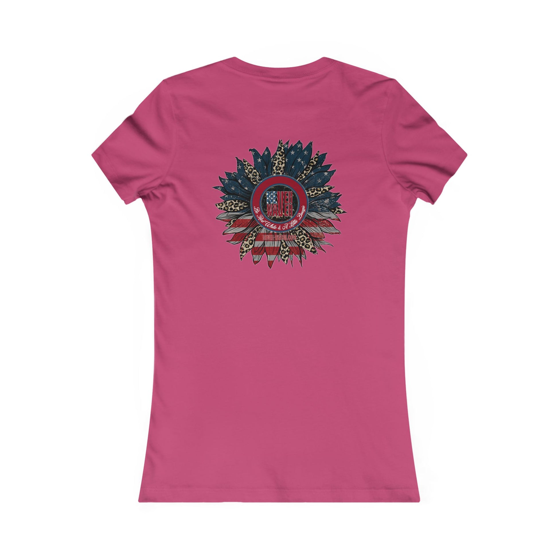 Never Waver Be Red White And a Little Bougie Women's Favorite Tee - Never Waver