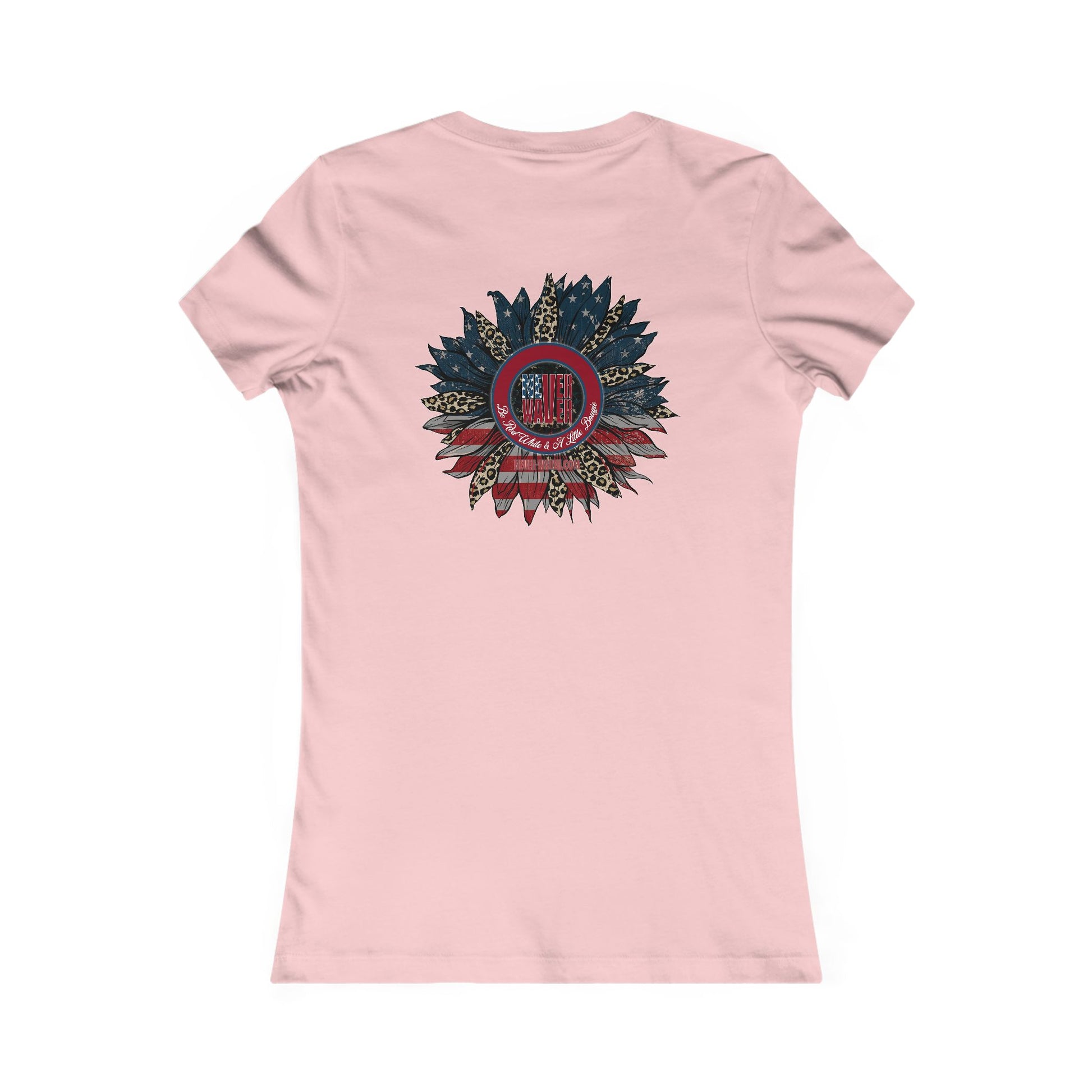 Never Waver Be Red White And a Little Bougie Women's Favorite Tee - Never Waver