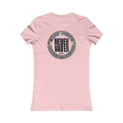 Never Waver Drinks Well With Others Women's Favorite Tee - Never Waver