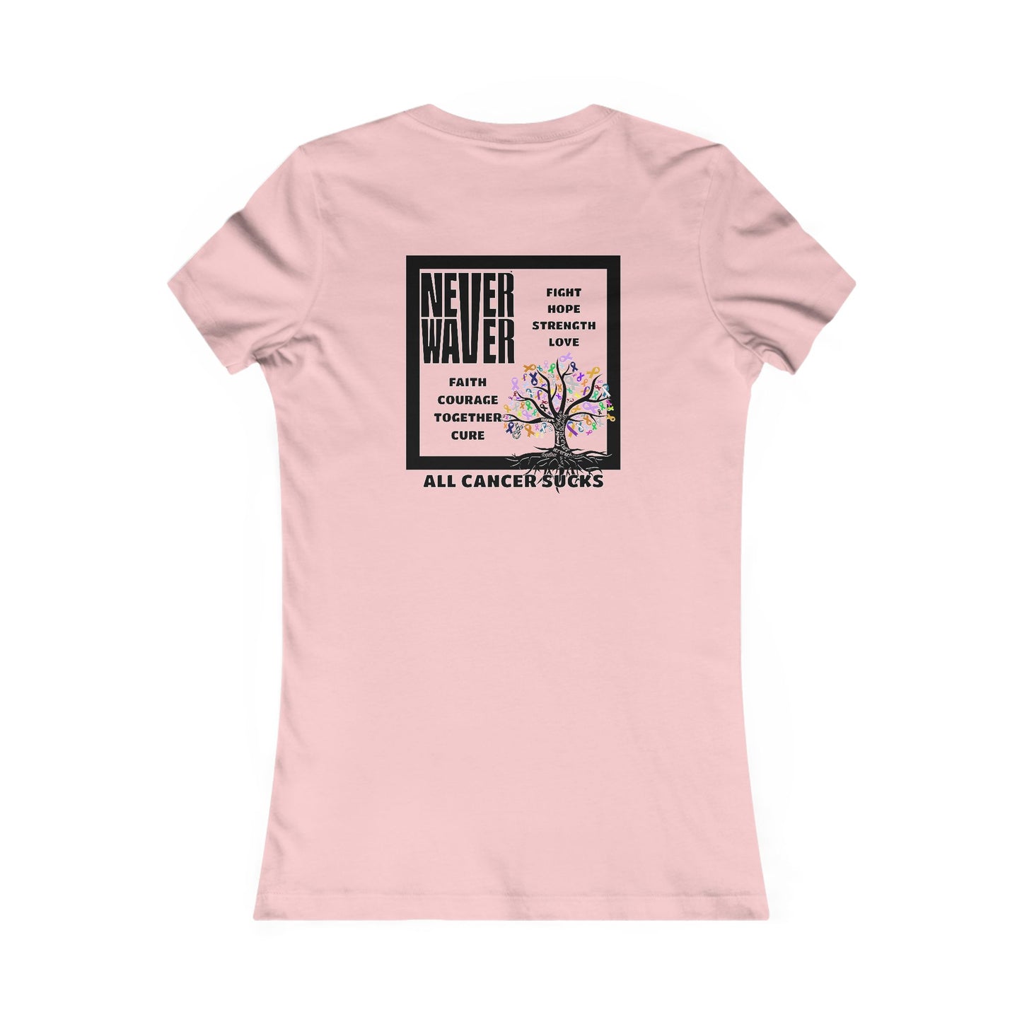 Never Waver Tree of Cancer RibbonsWomen's Favorite Tee - Never Waver