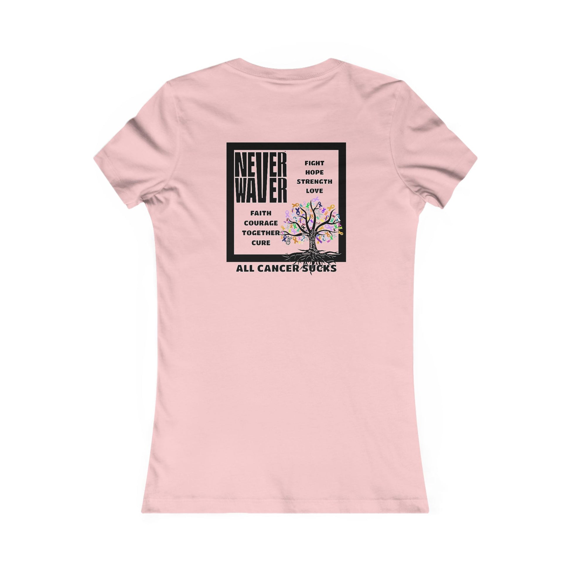 Never Waver Tree of Cancer RibbonsWomen's Favorite Tee - Never Waver