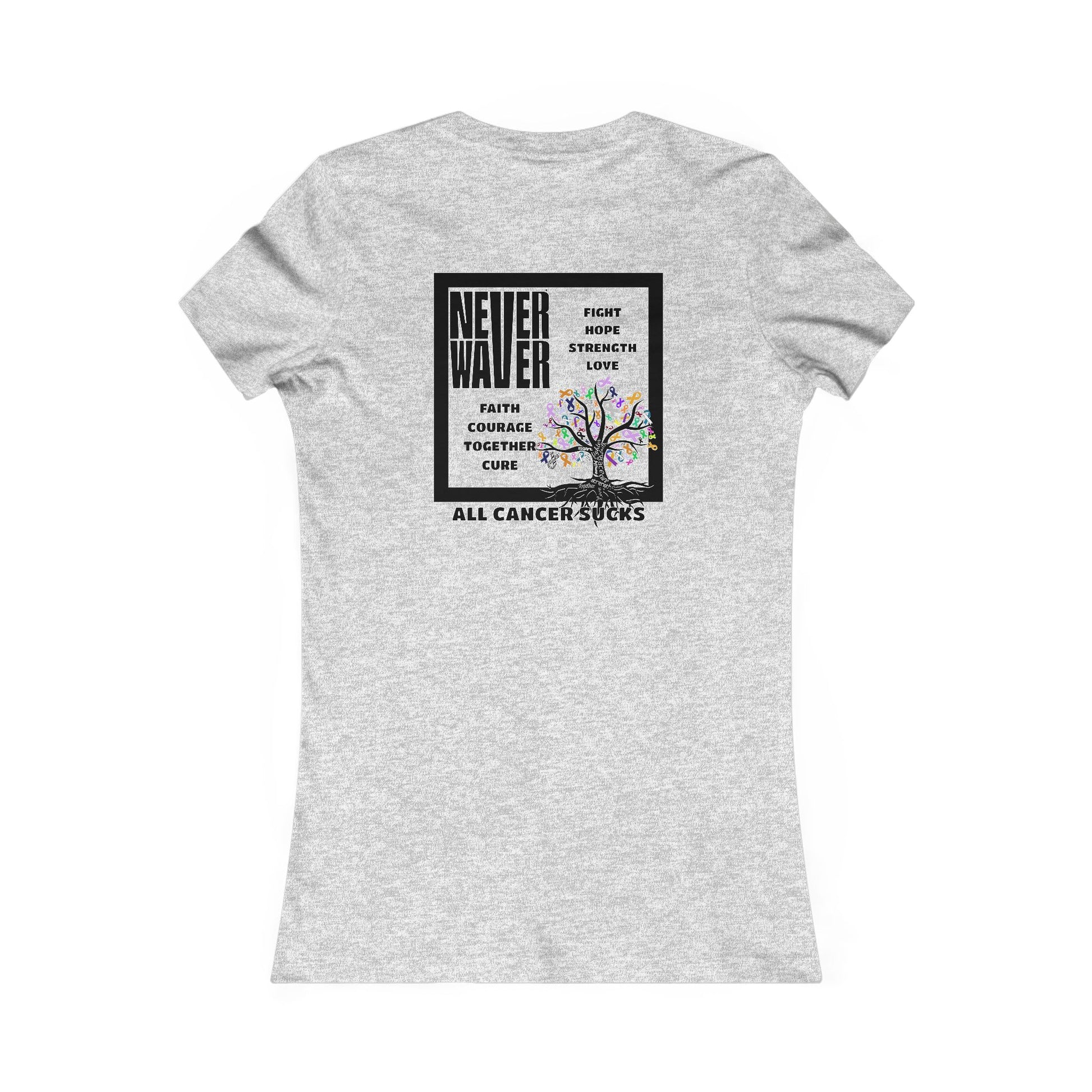 Never Waver Tree of Cancer RibbonsWomen's Favorite Tee - Never Waver