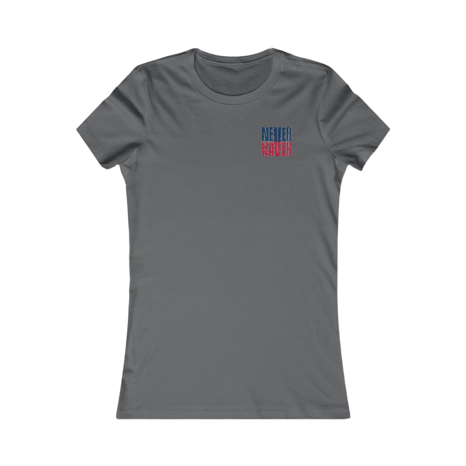 New England Fans Never Waver W-Leopard Football Women's Favorite Tee - Never Waver