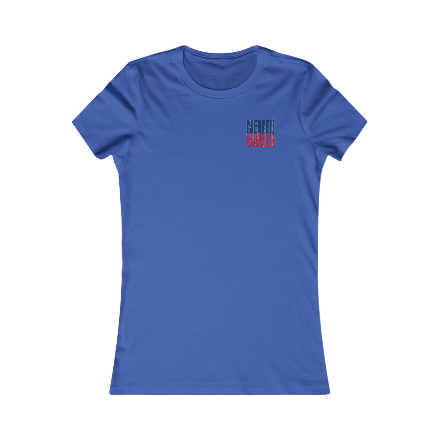 New England Fans Never Waver W-Leopard Football Women's Favorite Tee - Never Waver