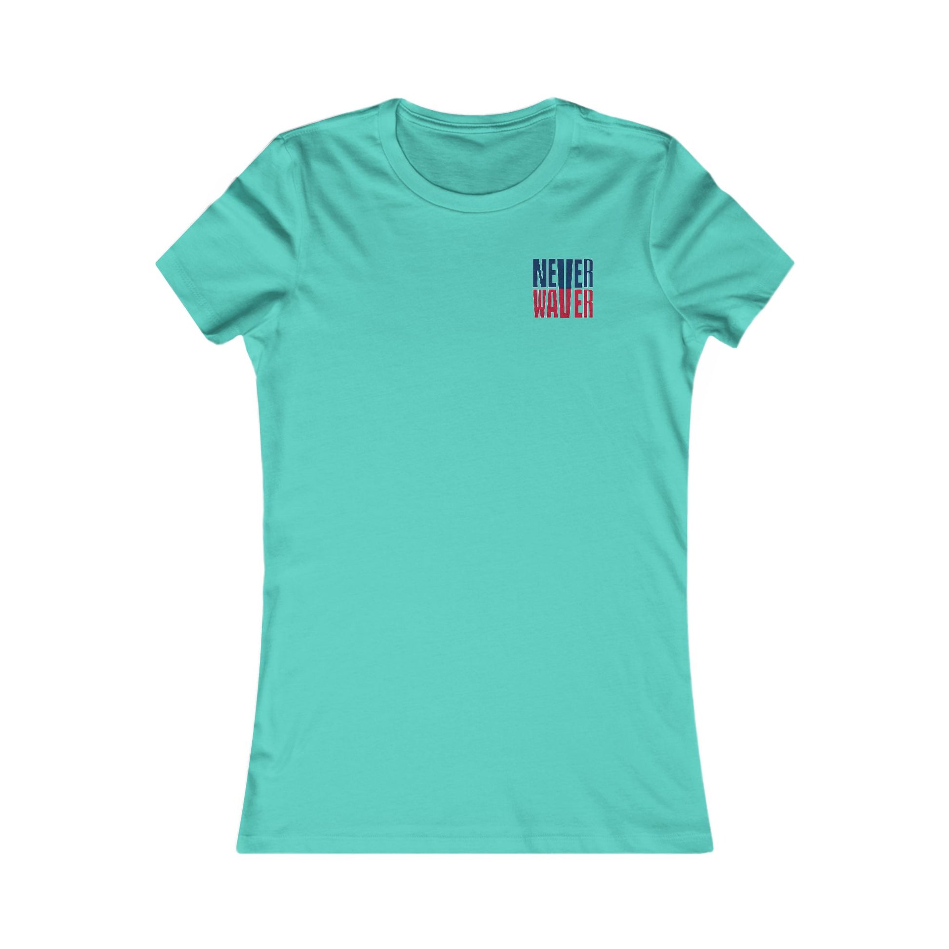 New England Fans Never Waver W-Leopard Football Women's Favorite Tee - Never Waver