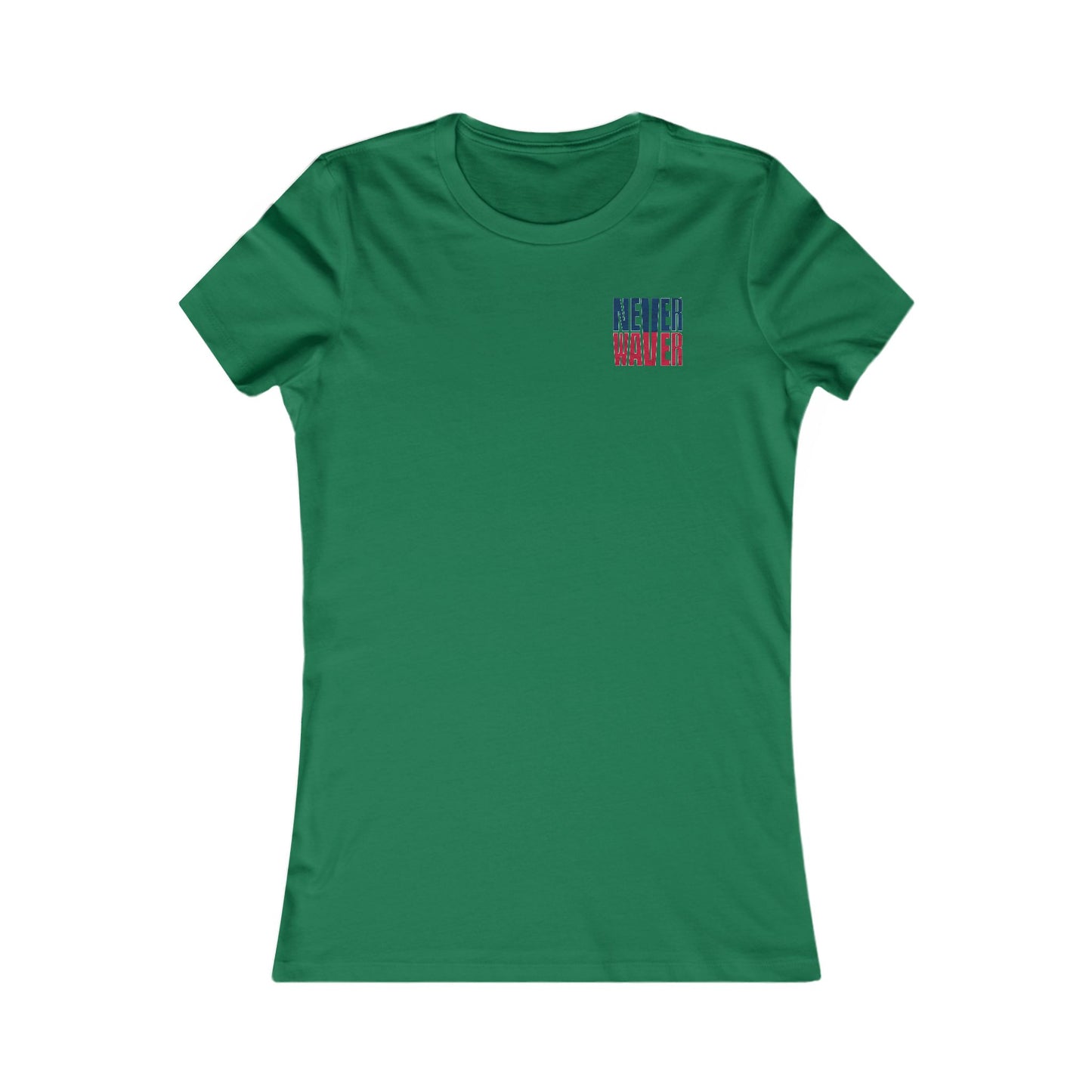 New England Fans Never Waver W-Leopard Football Women's Favorite Tee - Never Waver