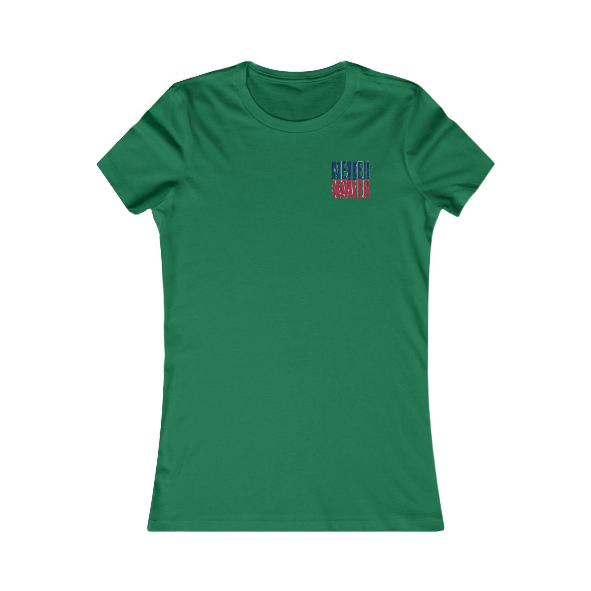New England Fans Never Waver W-Leopard Football Women's Favorite Tee - Never Waver