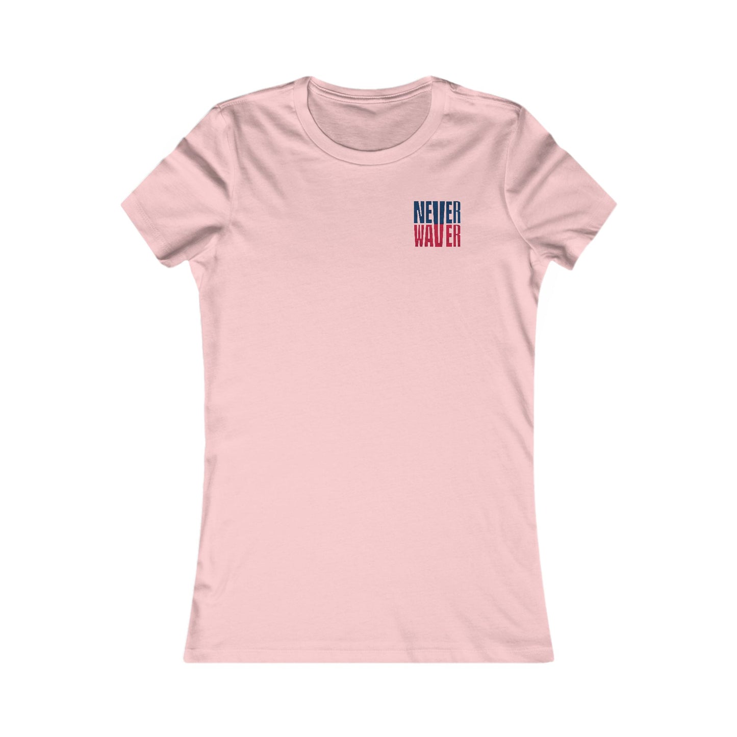 New England Fans Never Waver W-Leopard Football Women's Favorite Tee - Never Waver