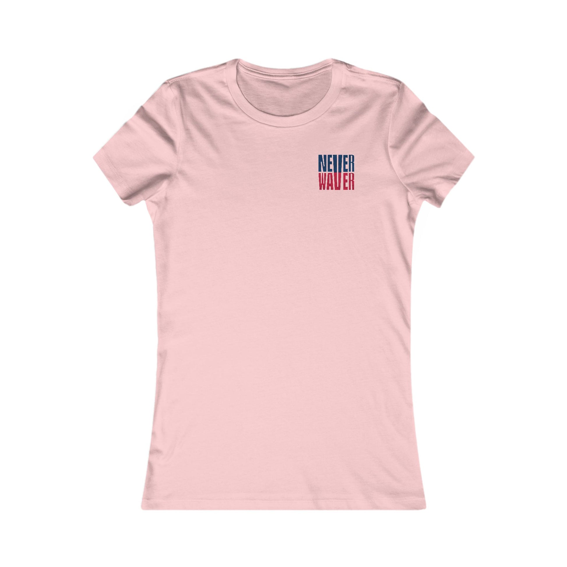 New England Fans Never Waver W-Leopard Football Women's Favorite Tee - Never Waver